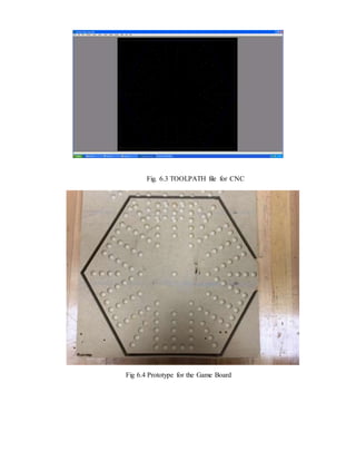 Fig. 6.3 TOOLPATH file for CNC
Fig 6.4 Prototype for the Game Board
 