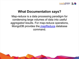 MongoDB Aggregations Indexing and Profiling | PPTX