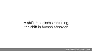 A shift in business matching
the shift in human behavior
 
