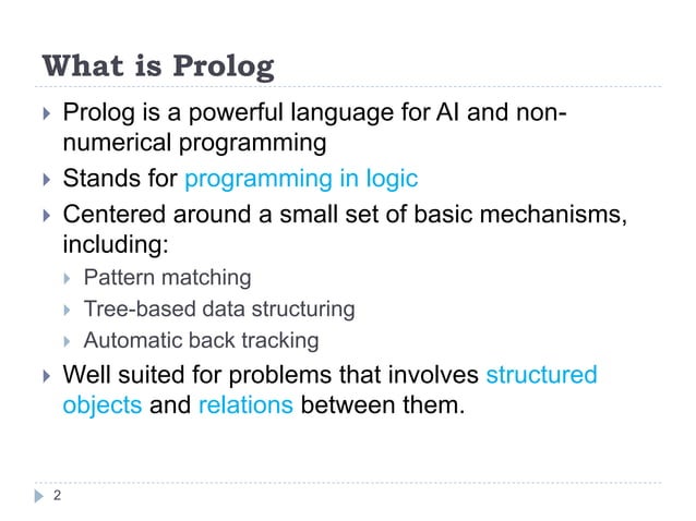Overview prolog | PPT
