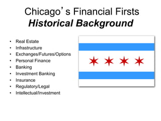 Chicago's Financial Firsts | PDF