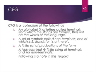 Cfg part i | PPT