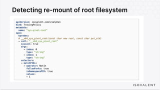 Detecting re-mount of root filesystem
 