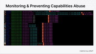 Monitoring & Preventing Capabilities Abuse
 