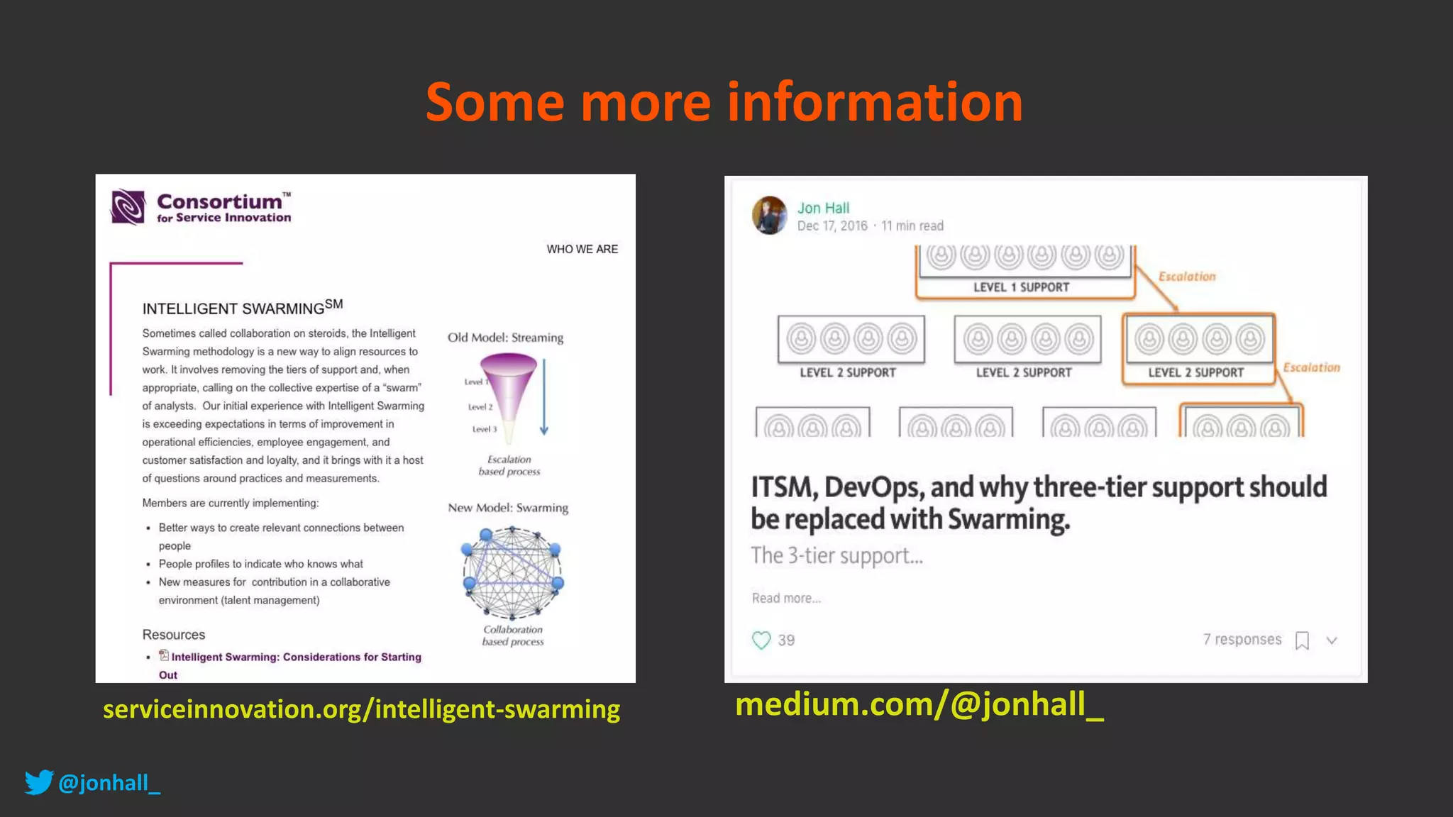 medium.com/@jonhall_serviceinnovation.org/intelligent-swarming
Some more information
@jonhall_
 