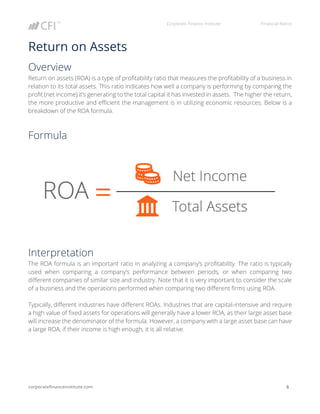 Roa Examples CFI-Financial-Ratios-Cheat-Sheet-eBook.pdf
