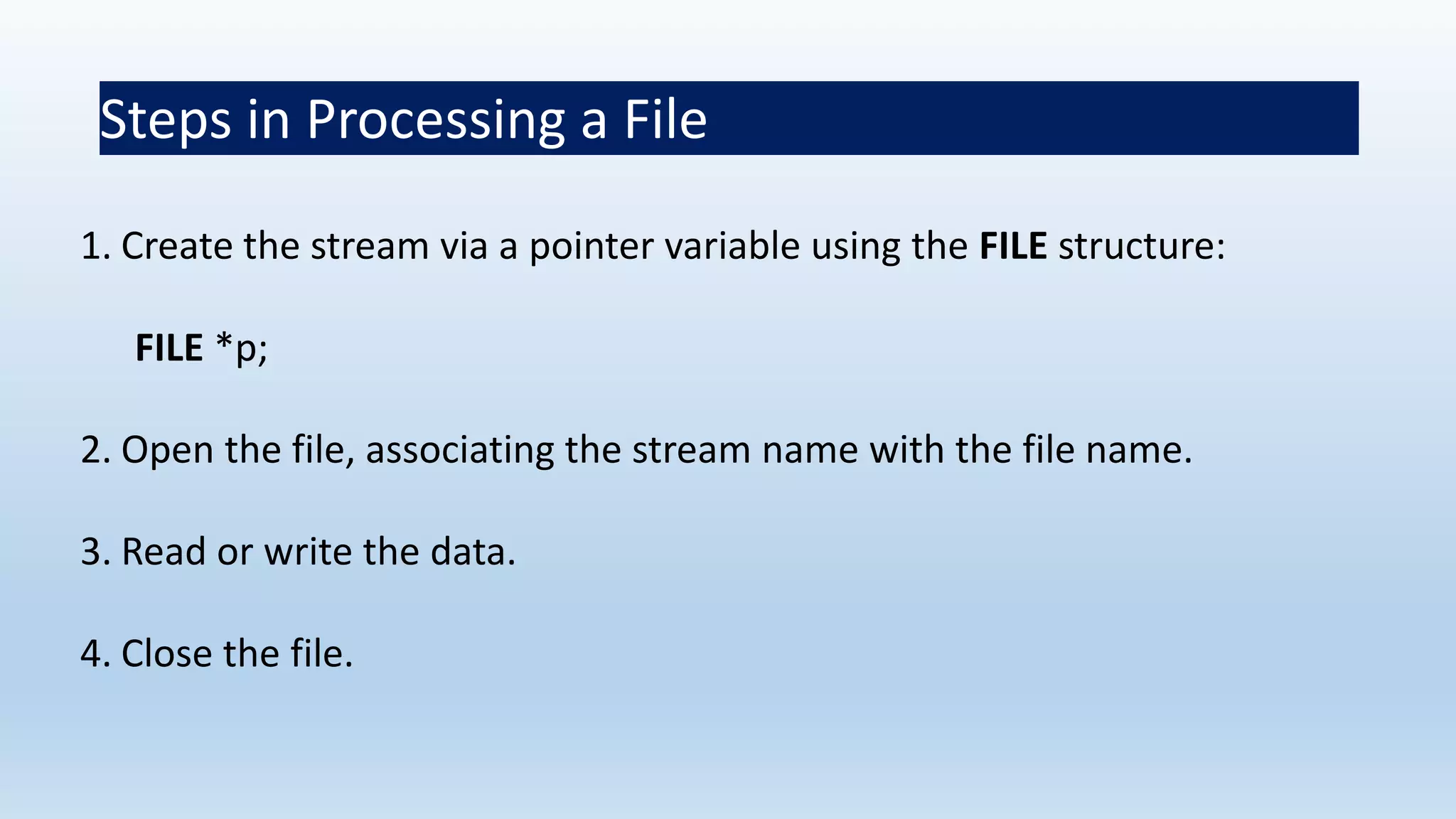 File in C language | PPTX