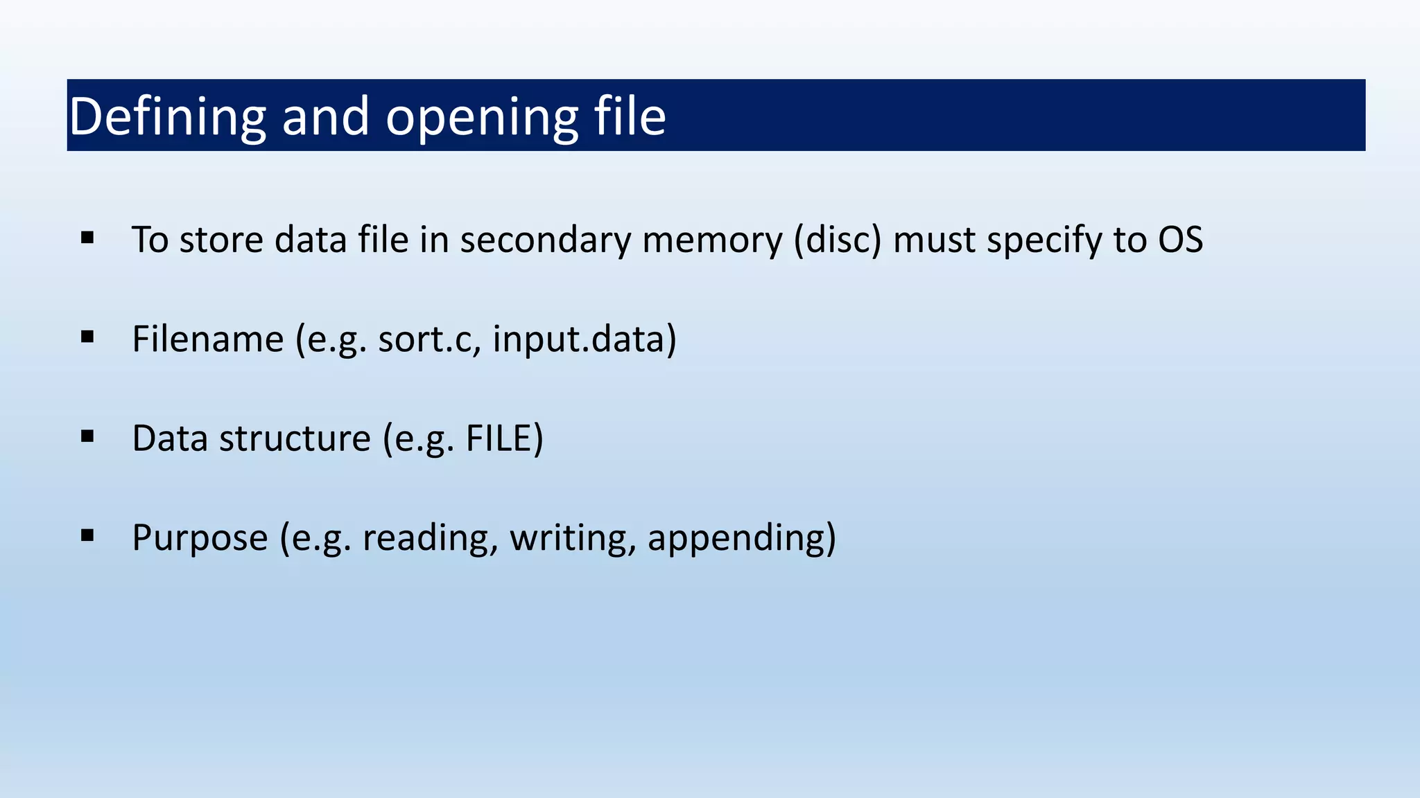 File in C language | PPTX