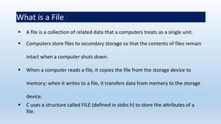 File in C language | PPTX
