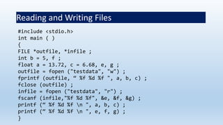 File in C language | PPTX