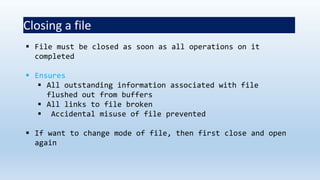File in C language | PPTX