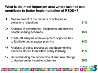 Forest Day 5 Voting Results – Morning Sessions
