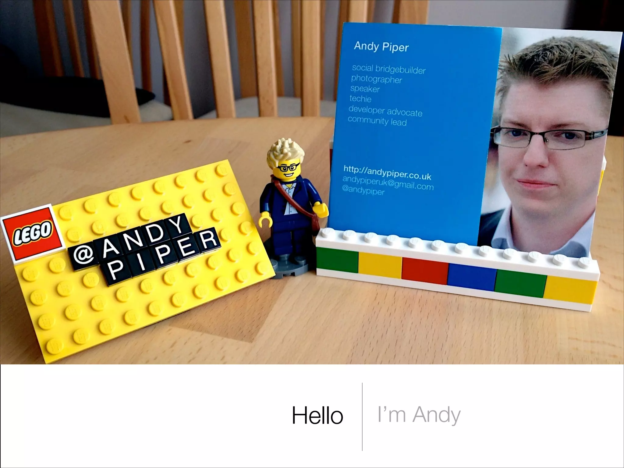 Hello

I’m Andy

 