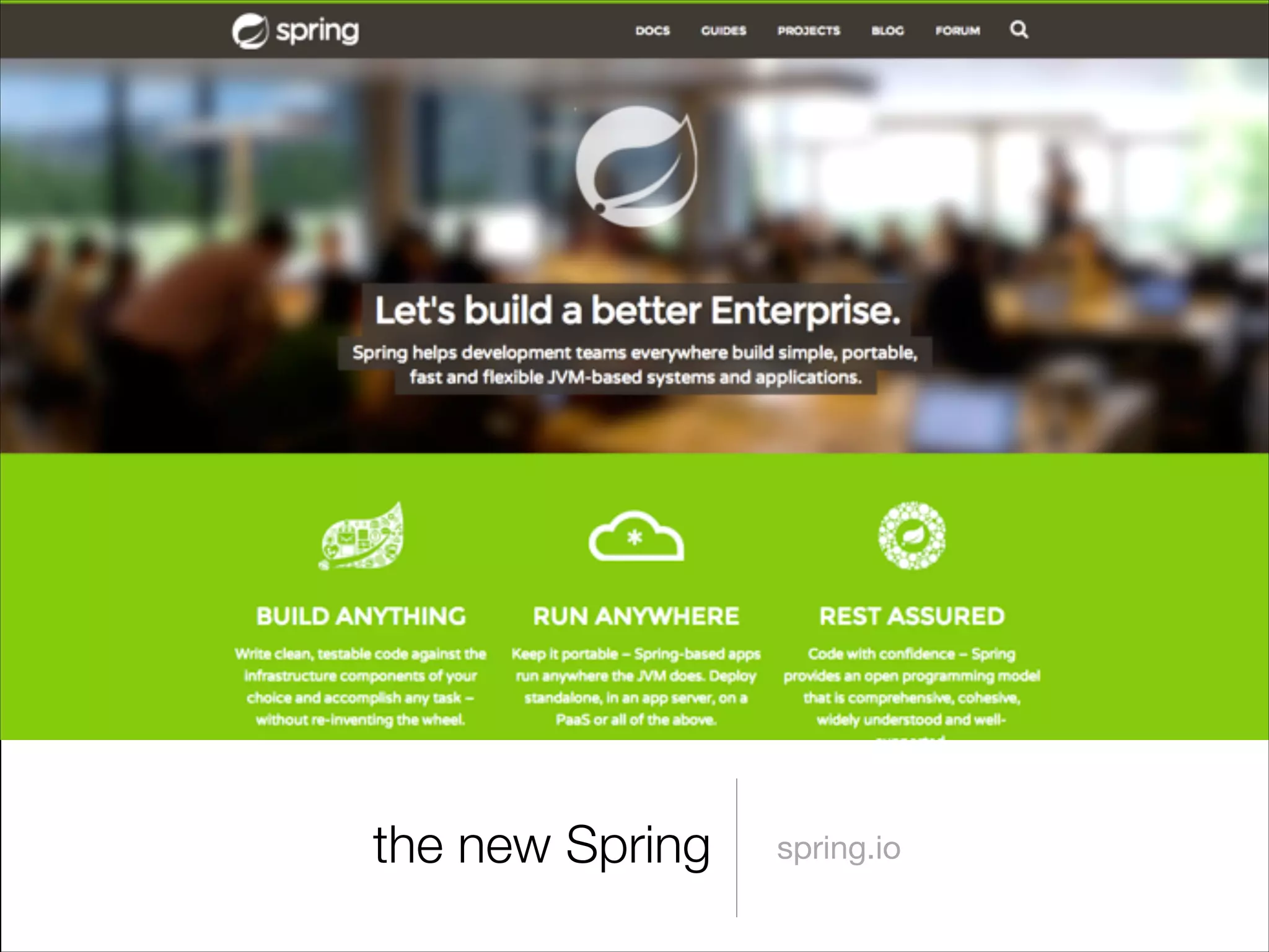 the new Spring

spring.io

 
