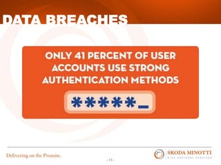 - 11 -
DATA BREACHES
 