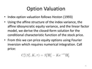 Factor Structure in Equity Options | PDF