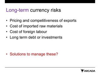 Corporate Finance Lecture in Helsinki on currency risks | PPT