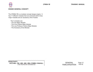 Cfm Module Design Breakdown CFM 56-7B - Engine General Familiarization. PDF | PDF