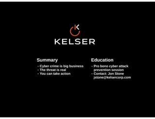 CFMA Cyber Crime Presentation