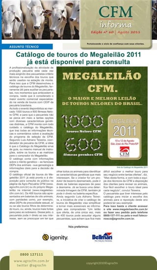 CFM informa ago 2011  - assunto técnico