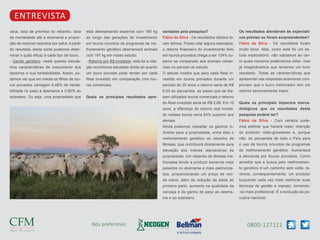 0800-127111
Nós preferimos
vaca, taxa de prenhez do rebanho, taxa
de mortalidade até a desmama e propor-
ção de machos nascidos por safra. A partir
do resultado desta conta pudemos deter-
minar o quão eficaz é cada tipo de touro.
- Ganho genético: neste quesito estuda-
mos características de crescimento dos
bezerros e sua herdabilidade. Assim, pu-
demos ver que em média os filhos de tou-
ros provados carregam 0,48% de herda-
bilidade no peso à desmama e 0,60% ao
sobreano. Ou seja, uma propriedade que
está desmamando bezerros com 180 kg
ao longo das gerações de investimento
em touros oriundos de programas de me-
lhoramento genético desmamará animais
com 197 kg em nosso estudo.
- Retorno por R$ investido: esta foi a rela-
ção econômica estudada direta do quanto
um touro provado pode render por cada
Real investido em comparação com tou-
ros comerciais.
Quais os principais resultados apre-
sentados pela pesquisa?
Fábio da Silva - Os resultados obtidos fo-
ram ótimos. Posso citar alguns exemplos:
o retorno financeiro do investimento feito
em touros provados chega a ser 124% su-
perior se comparado aos animais comer-
ciais no período do estudo.
O estudo mostra que para cada Real in-
vestido em touros provados durante um
período de 20 anos o retorno seria de R$
6,03 ao pecuarista, ao passo que se fos-
sem utilizados touros comerciais o retorno
do Real investido seria de R$ 2,88. Em 10
anos, a diferença do retorno real investi-
do nesses touros seria 54% superior aos
demais.
Ainda podemos ressaltar os ganhos in-
diretos para a propriedade, entre eles o
melhoramento genético do rebanho de
fêmeas, que contribuirá diretamente para
elevação dos índices reprodutivos da
propriedade. Um rebanho de fêmeas me-
lhoradas tende a produzir bezerros mais
pesados no desmame e mais padroniza-
dos, proporcionando um preço de ven-
da maior, além da redução da idade ao
primeiro parto, aumento na qualidade da
carcaça e do ganho de peso ao desma-
me e ao sobreano.
Os resultados atenderam às expectati-
vas prévias ou foram surpreendentes?
Fábio da Silva - Os resultados foram
muito bons. Mas, como este foi um es-
tudo exploratório, não sabíamos ao cer-
to quais números poderíamos obter, mas
já imaginávamos que teríamos um bom
resultado. Todas as características que
apresentei nas respostas anteriores com-
provam que o touro melhorador tem um
retorno sensivelmente maior.
Quais os principais impactos merca-
dológicos que os resultados desta
pesquisa podem ter?
Fábio da Silva - Com certeza pode-
mos estimar que haverá maior intenção
do produtor mato-grossense e, porque
não, do pecuarista de todo o País para
o uso de touros oriundos de programas
de melhoramento genético. Aumentará
a demanda por touros provados. Como
acredito que a busca pelo melhoramen-
to genético é um caminho sem volta, te-
remos, consequentemente, um produtor
buscando cada vez mais melhorar suas
técnicas de gestão e manejo, tornando-
-se mais profissional. É a evolução da pe-
cuária nacional.
ENTREVISTA
 