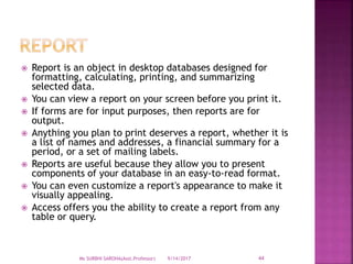 Spreadsheets and Database Packages | PPTX