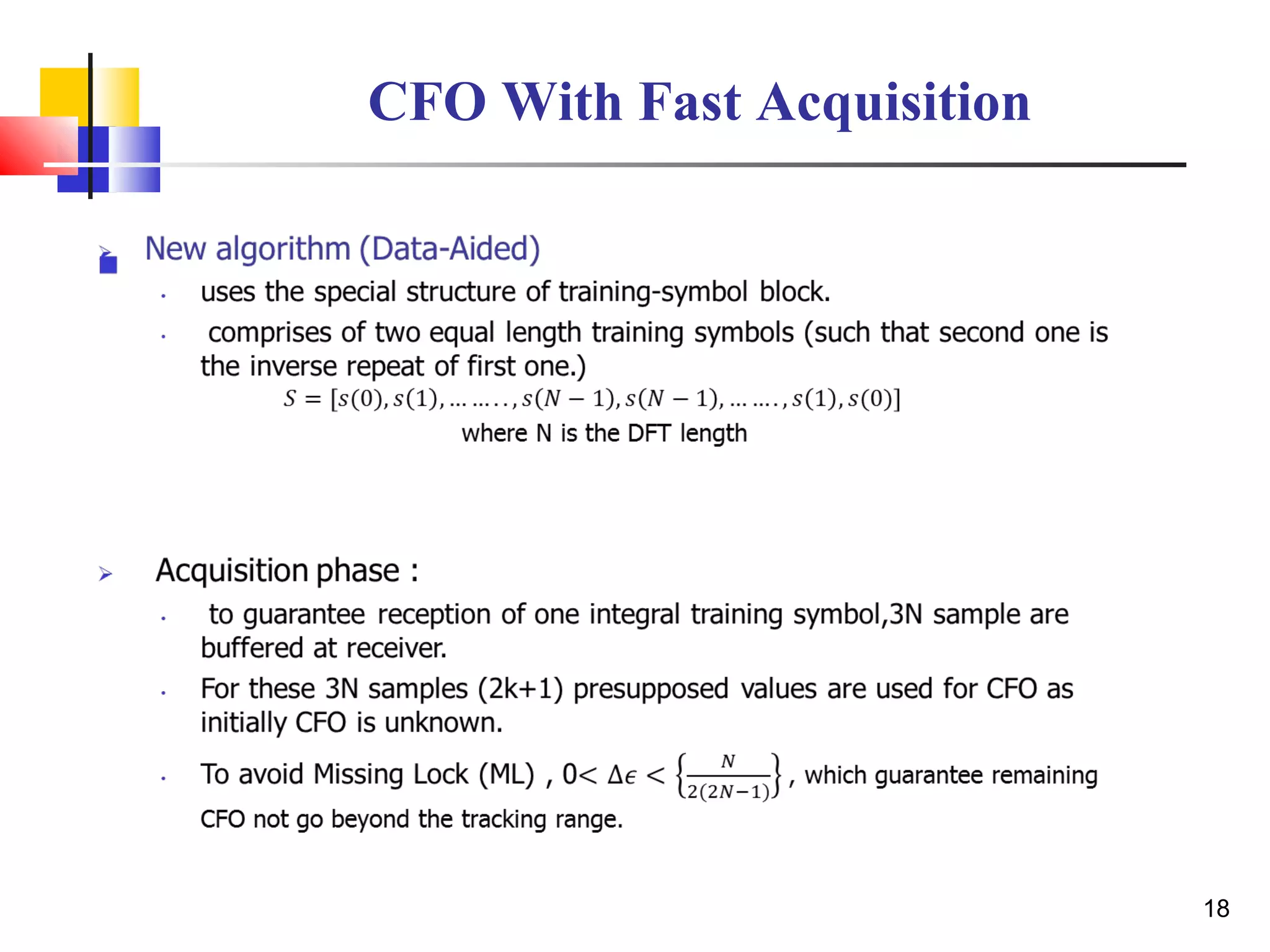CFO With Fast Acquisition
18
 