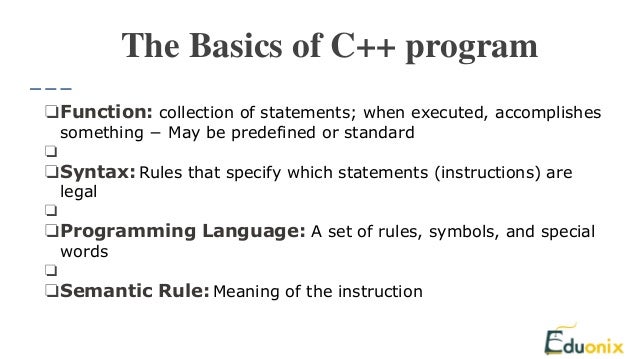 C++ For Absolute Beginners : The Starter Guide