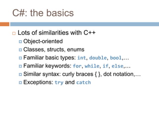 C# for C++ programmers | PPT