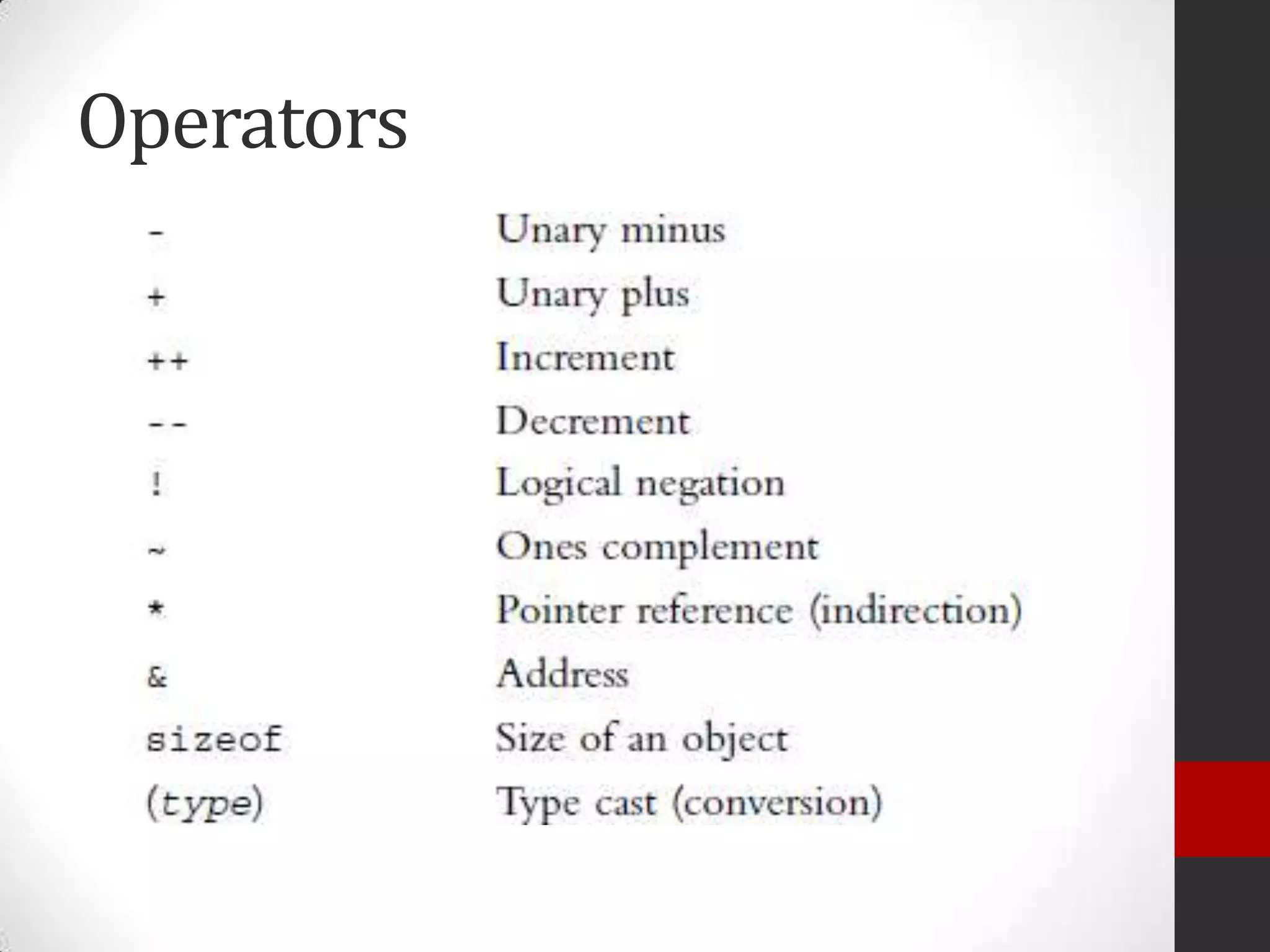 Operators

 