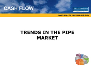 JAMIE MERCER, SHEPPARD MULLIN
CASH FLOW
TRENDS IN THE PIPE
MARKET
 