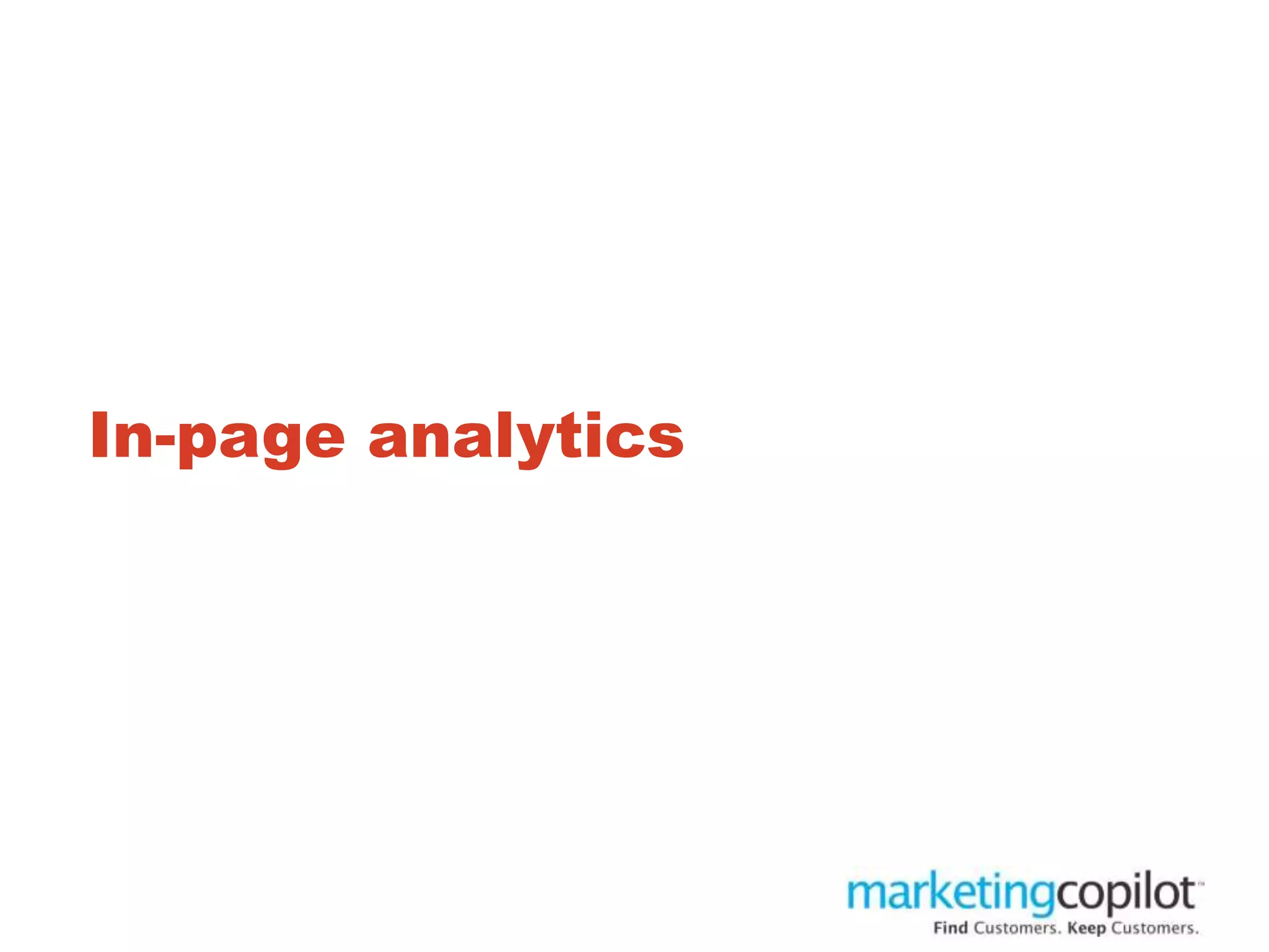 In-page analytics
 