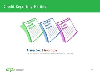 Credit Reporting Entities
52
 