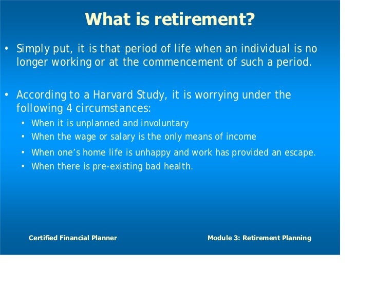 Retirement Planning