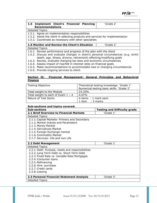 Cfp revised syllabus | PDF