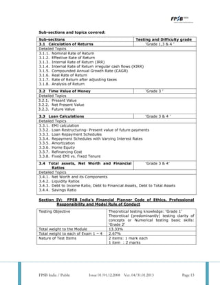 Cfp revised syllabus | PDF