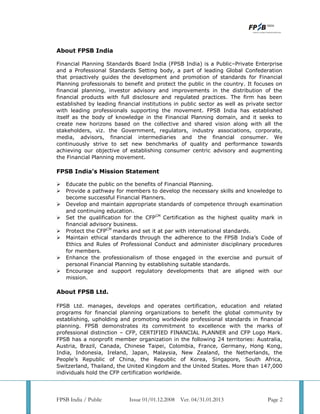 Cfp revised syllabus | PDF