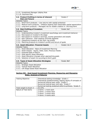 Cfp revised syllabus | PDF
