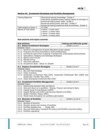 Cfp revised syllabus | PDF