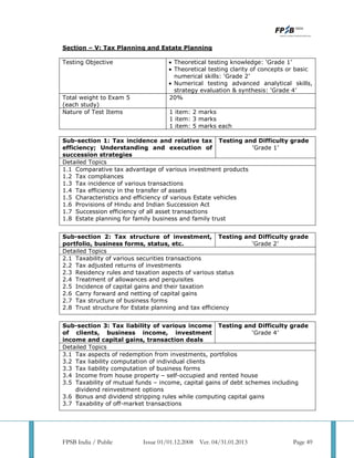 Cfp revised syllabus | PDF