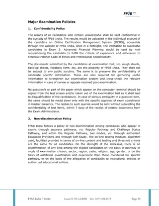 Cfp revised syllabus | PDF