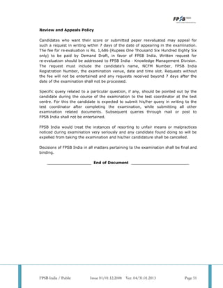 Cfp revised syllabus | PDF