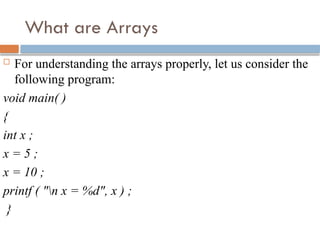 CFP_Unit 4. Arrays, Structure and Pointers pptx | PPTX