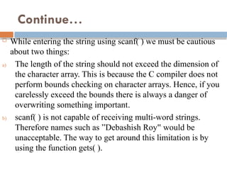 CFP_Unit 4. Arrays, Structure and Pointers pptx | PPTX