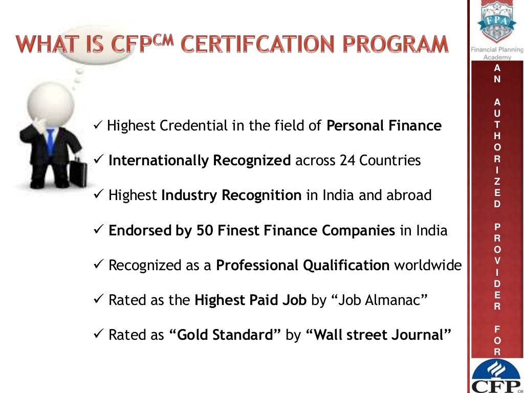 CFP with Financial Planning Academy (FPA)