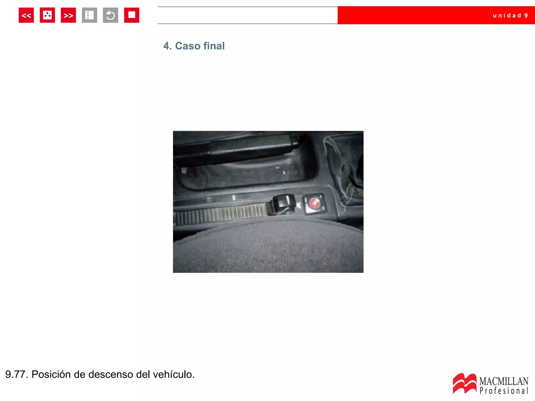 unidad 9




                                 4. Caso final




9.77. Posición de descenso del vehículo.
 