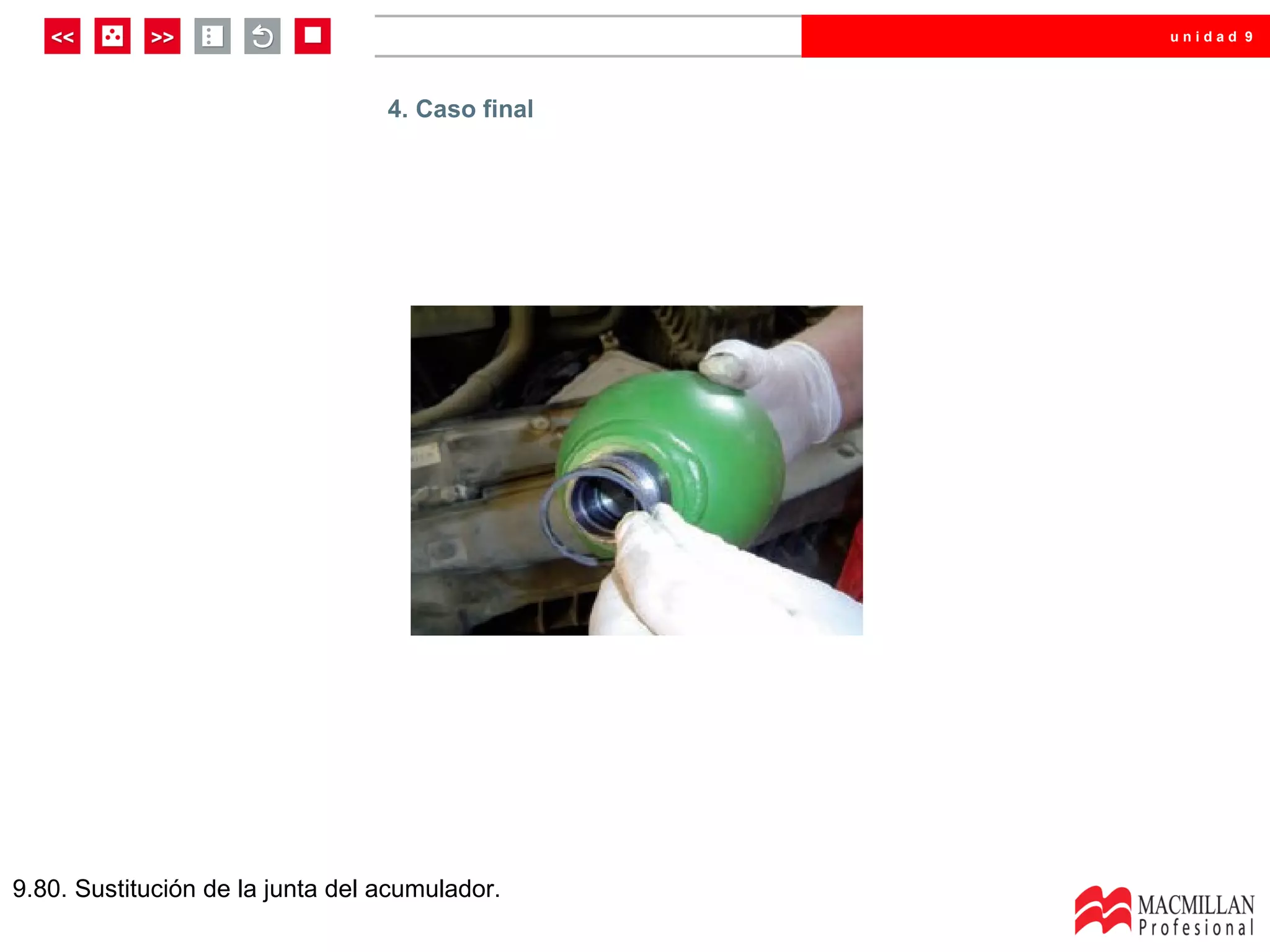 unidad 9




                                  4. Caso final




9.80. Sustitución de la junta del acumulador.
 