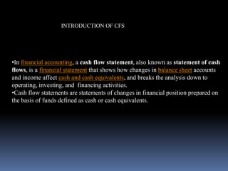 Cash flow statement | PPTX