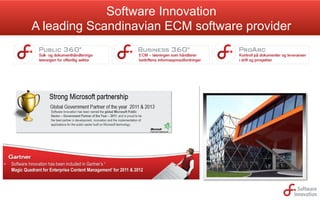 Software Innovation
A leading Scandinavian ECM software provider

 