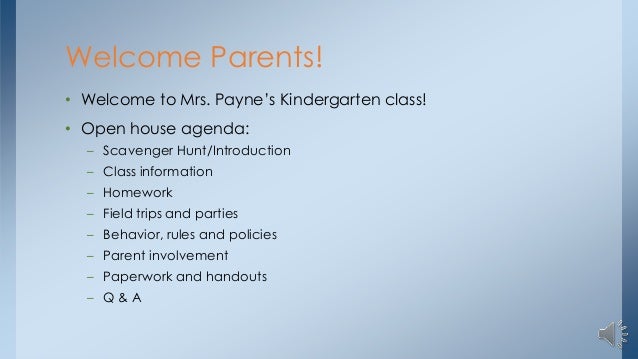 open house powerpoint presentation for parents